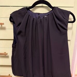 Sleeveless Pleated Women’s Top in Black  by Madewell